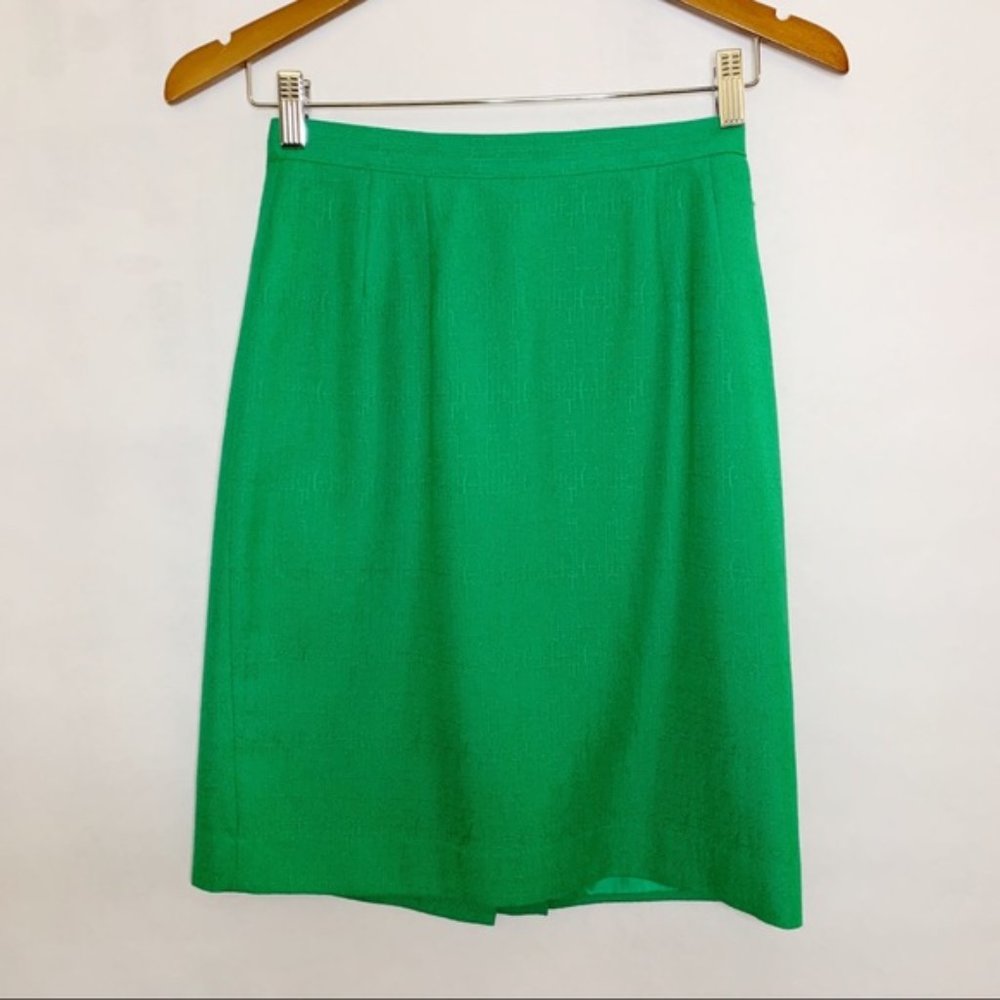 Vintage Green Pencil Skirt